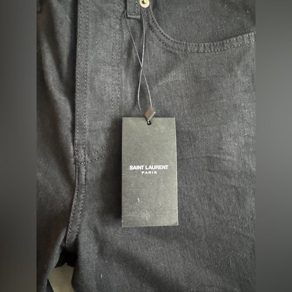 Saint Laurent Slim Skinny Fit Low Waist Jeans - Picture 2 of 6